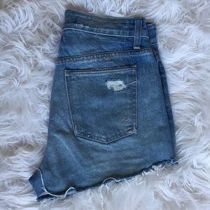 Lovers + Friends High Rise Denim Shorts